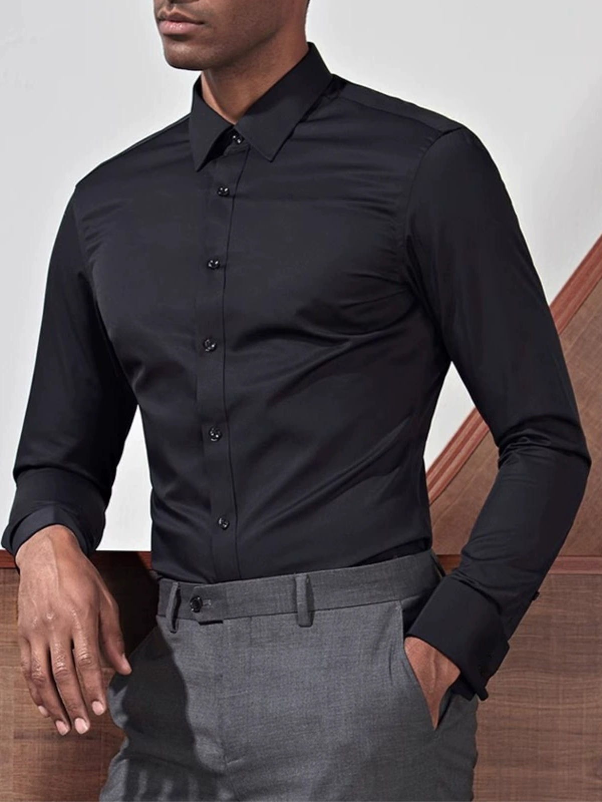 DUCHÊNE BORDEAUX™ | CHEMISE STRETCH SANS REPASSAGE