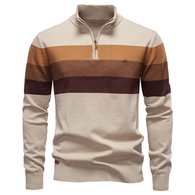 Adrian™ | Timeless Stripe Zip Jumper