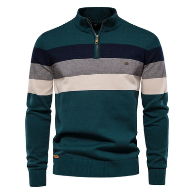Adrian™ | Timeless Stripe Zip Jumper