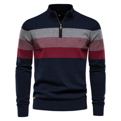 Adrian™ | Timeless Stripe Zip Jumper