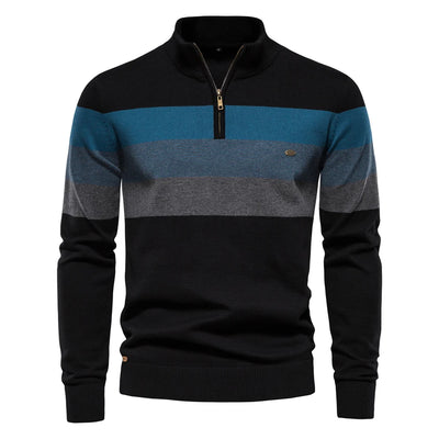 Adrian™ | Timeless Stripe Zip Jumper