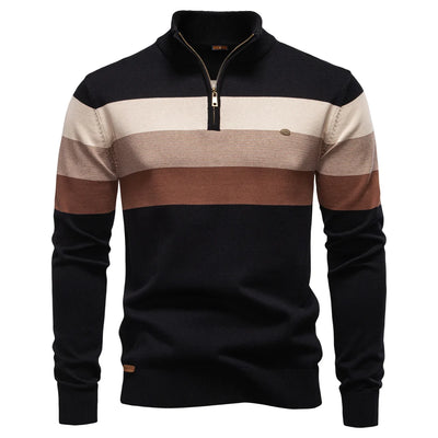 Adrian™ | Timeless Stripe Zip Jumper