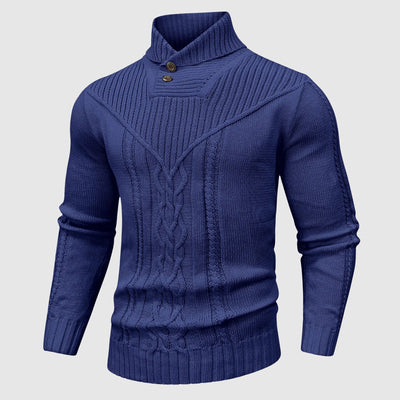 Alessandro | Veneti Tailored Pullover met opstaande kraag