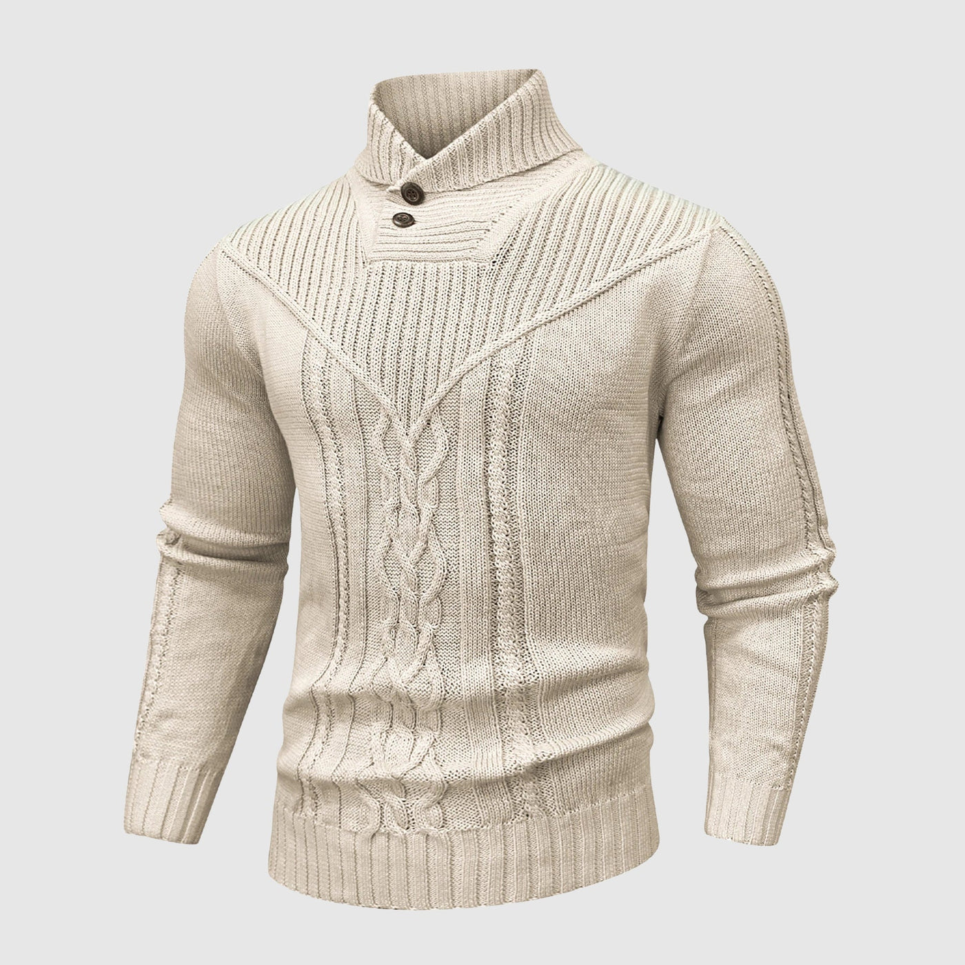 Alessandro | Veneti Tailored Pullover met opstaande kraag