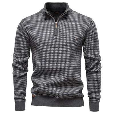 Brandon™ | Modern Zip-Neck Knit