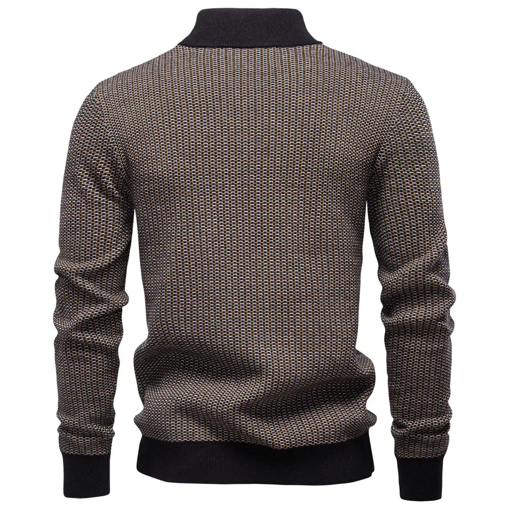 Brandon™ | Modern Zip-Neck Knit