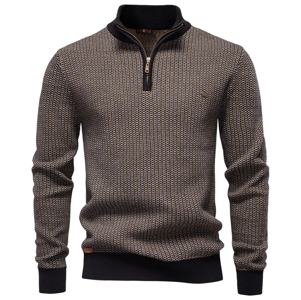 Brandon™ | Modern Zip-Neck Knit
