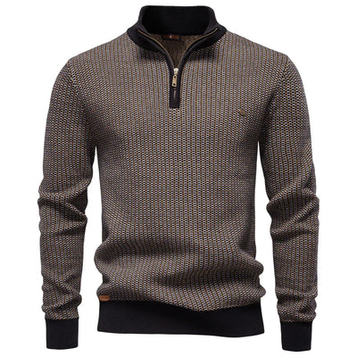 Brandon™ | Modern Zip-Neck Knit