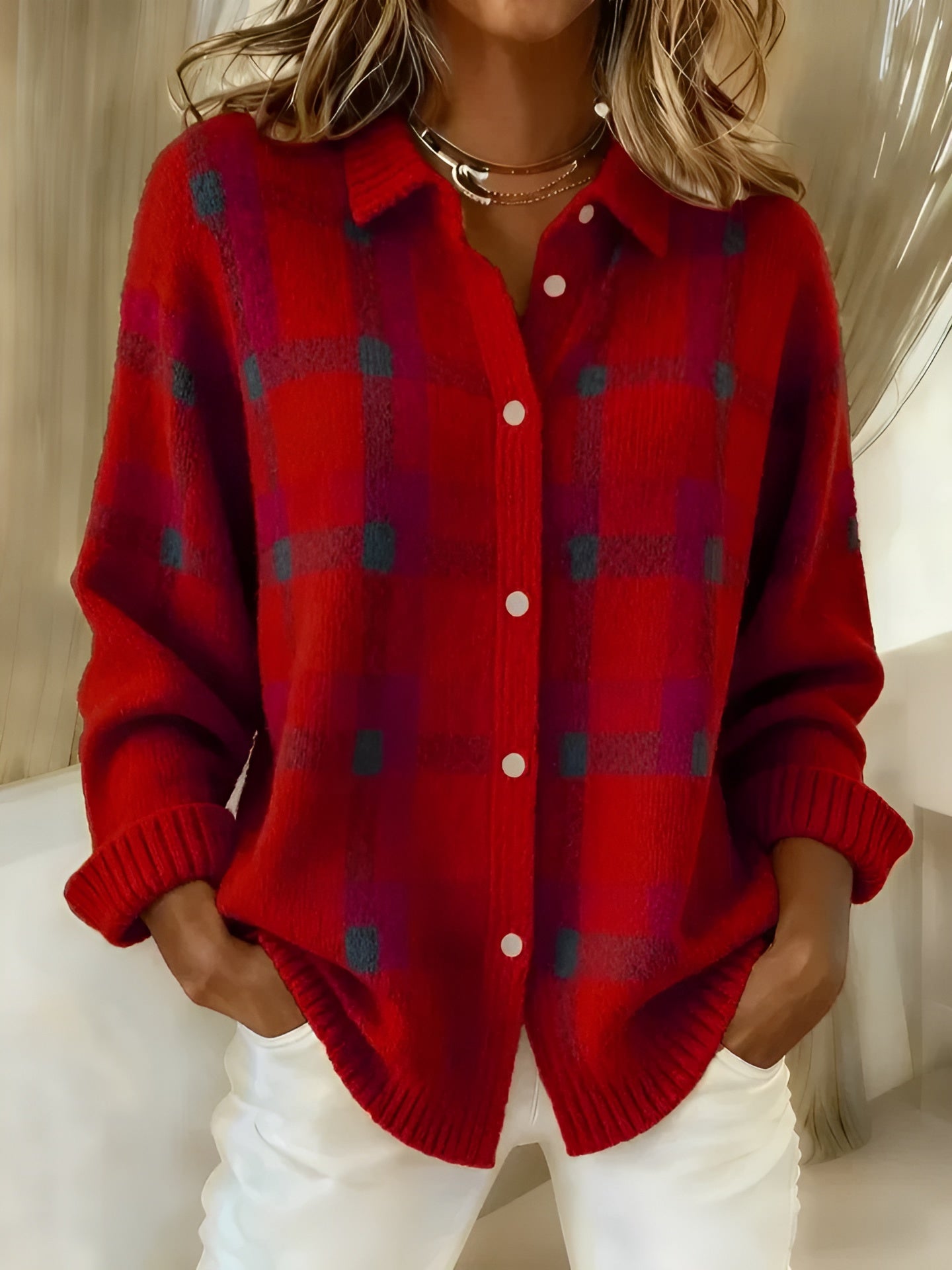 Red / 5XL / UK 26–28