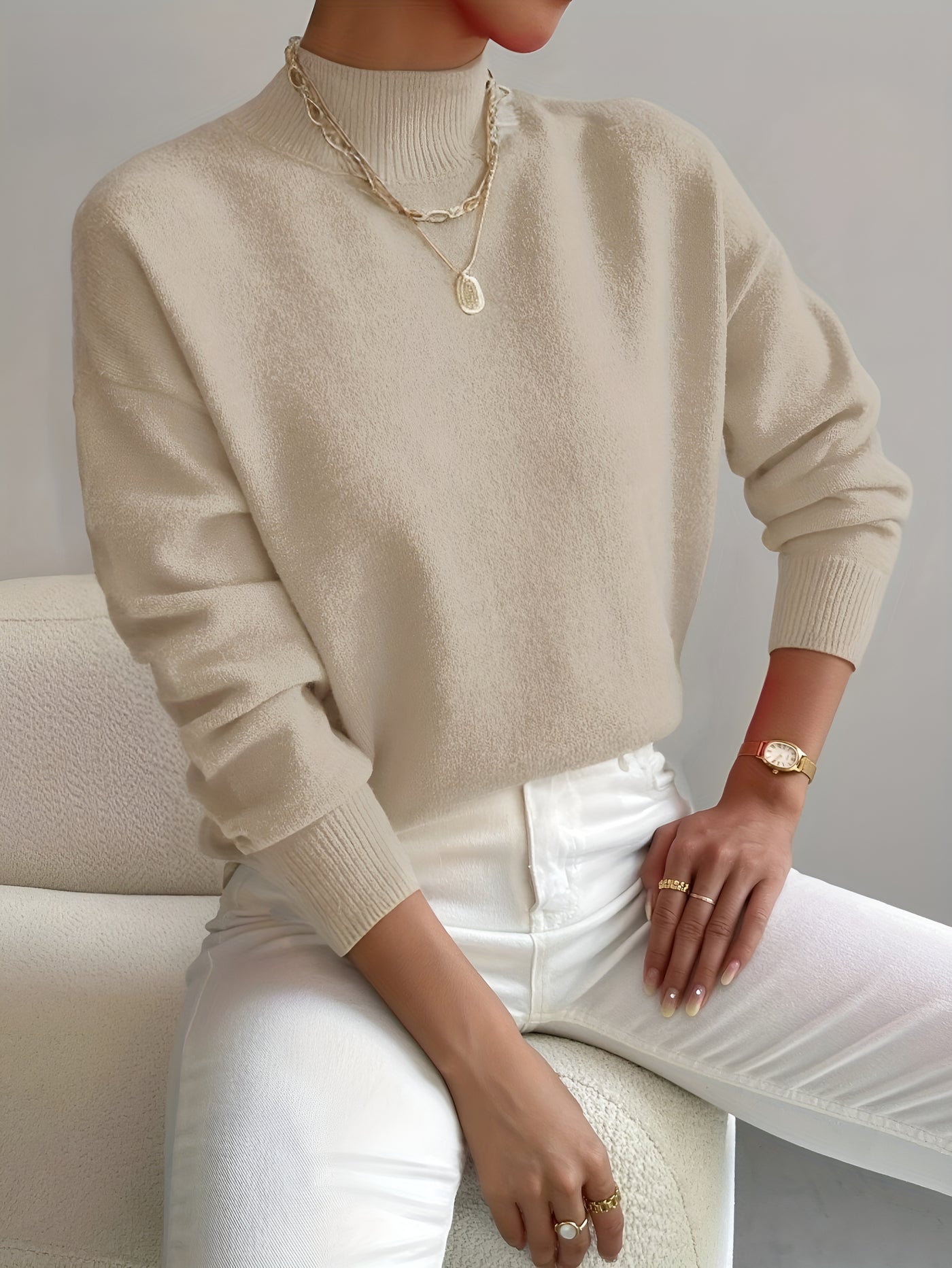 Diane™ | Soft Roll-Neck Knit