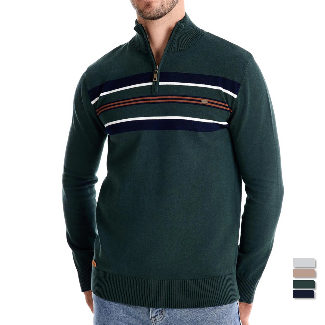 Gordon™ | Modern Zip-Neck Jumper
