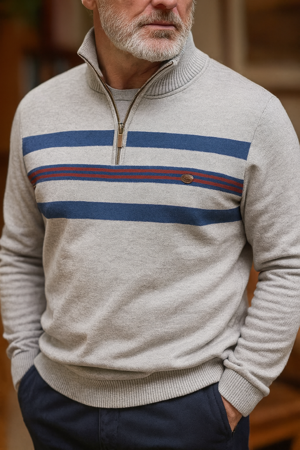 Gordon™ | Modern Zip-Neck Jumper