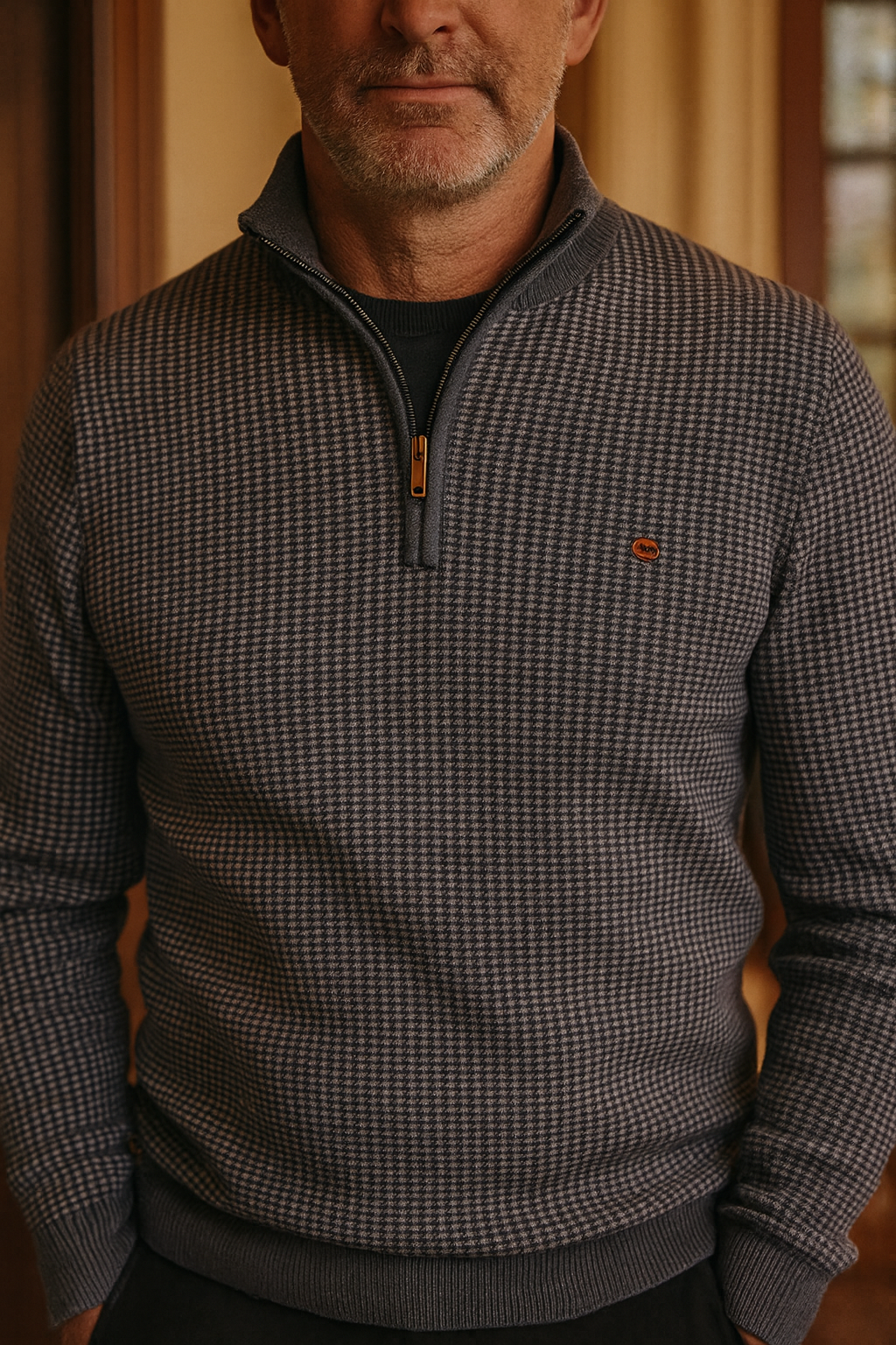 Brandon™ | Modern Zip-Neck Knit