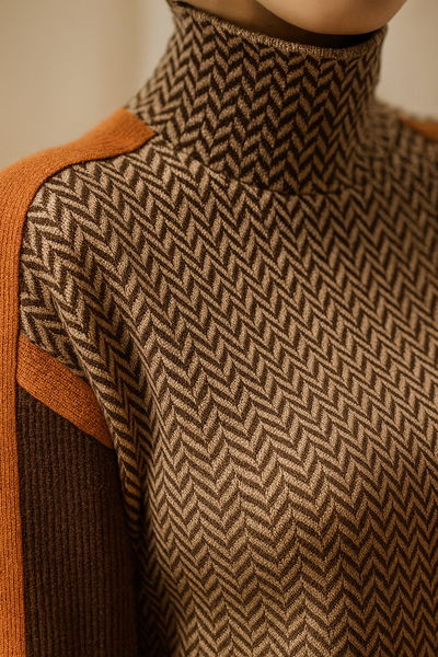 Susan™ | Soft-Touch High-Neck Jumper