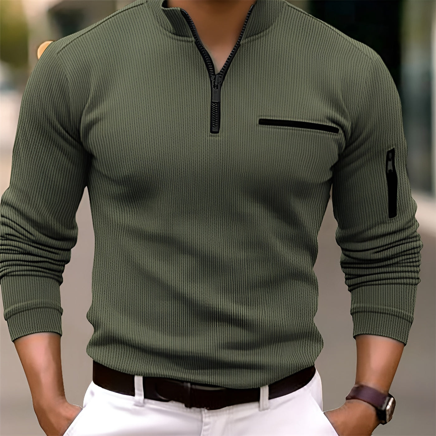 Julian™ | Long-Sleeved Zip Shirt