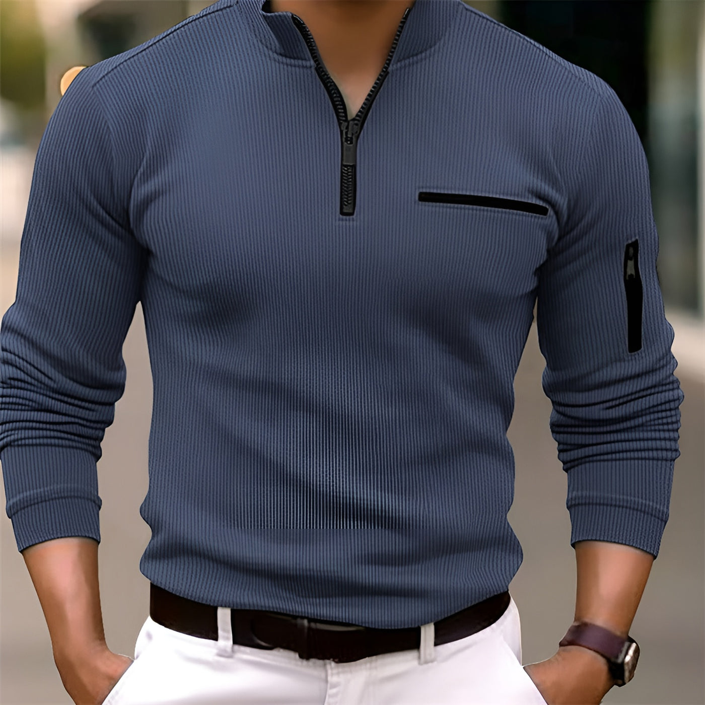 Julian™ | Long-Sleeved Zip Shirt