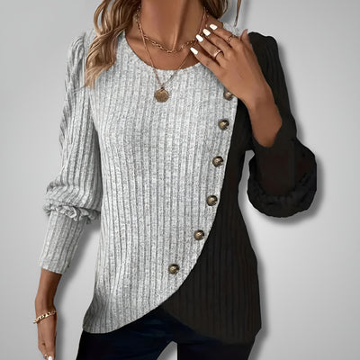 Laura™ | Elegant Knit Button-Down