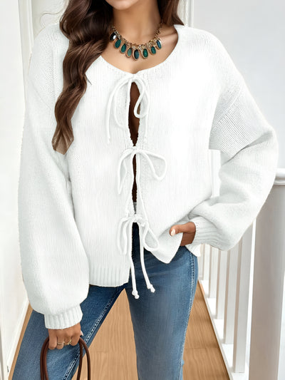 Megan™ | Cozy Tie-Up Cardigan