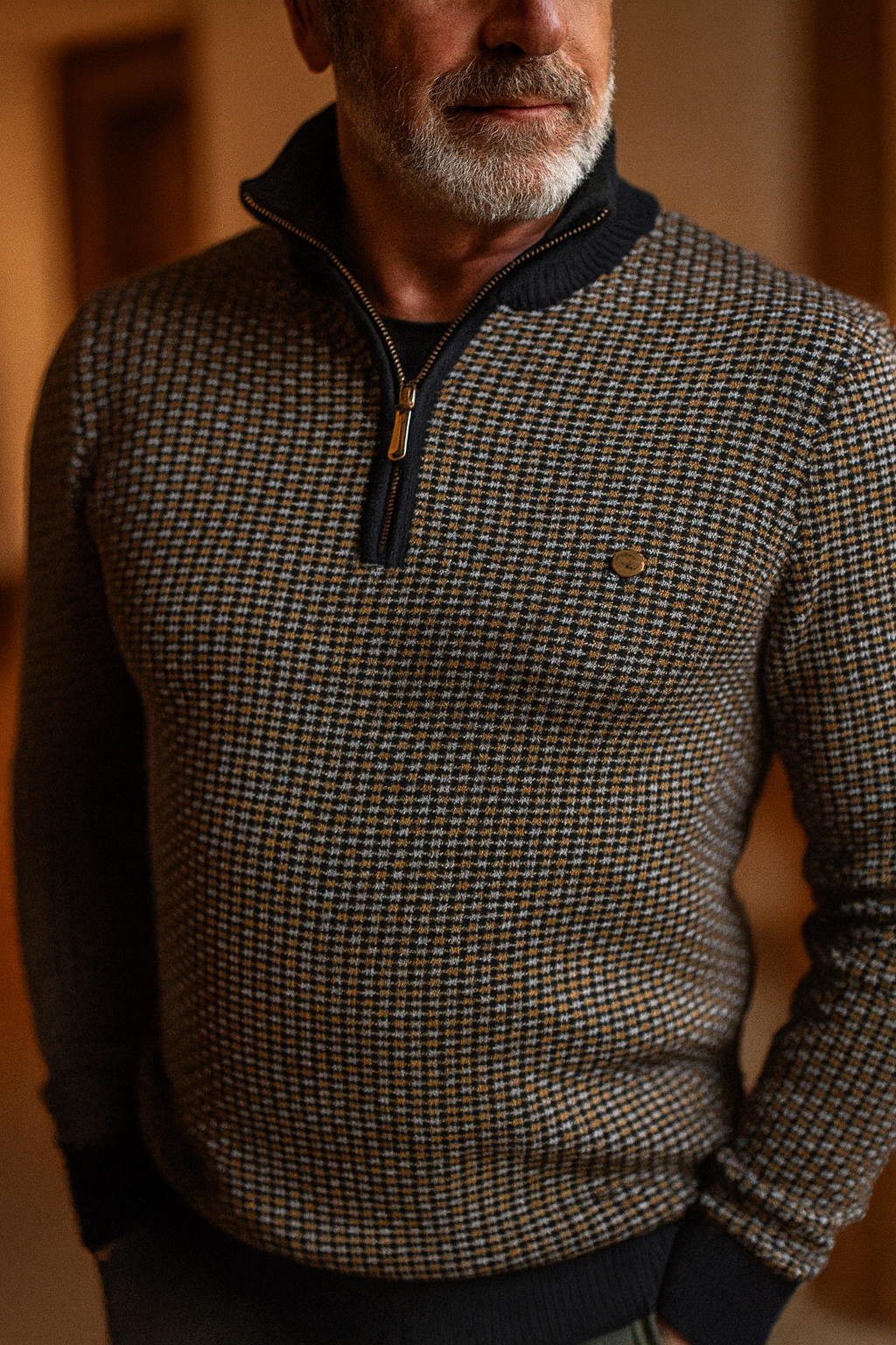 Brandon™ | Modern Zip-Neck Knit