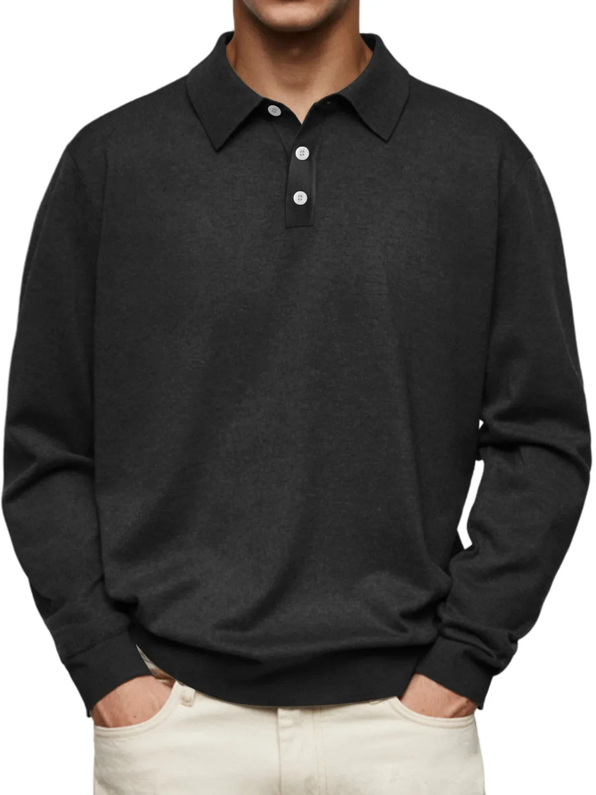 James™ | Casual Long-Sleeve Polo Shirt
