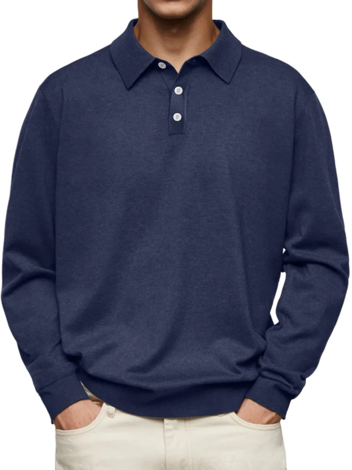 James™ | Casual Long-Sleeve Polo Shirt