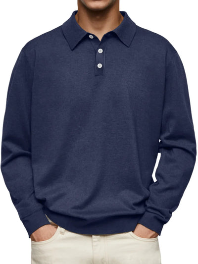 James™ | Casual Long-Sleeve Polo Shirt
