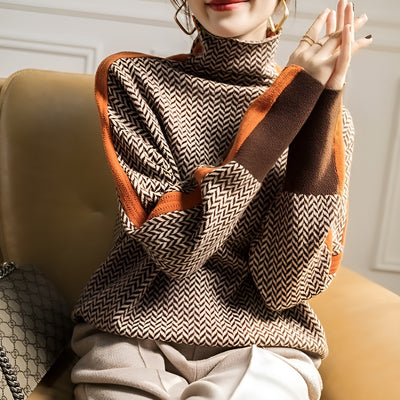 Susan™ | Soft-Touch High-Neck Jumper