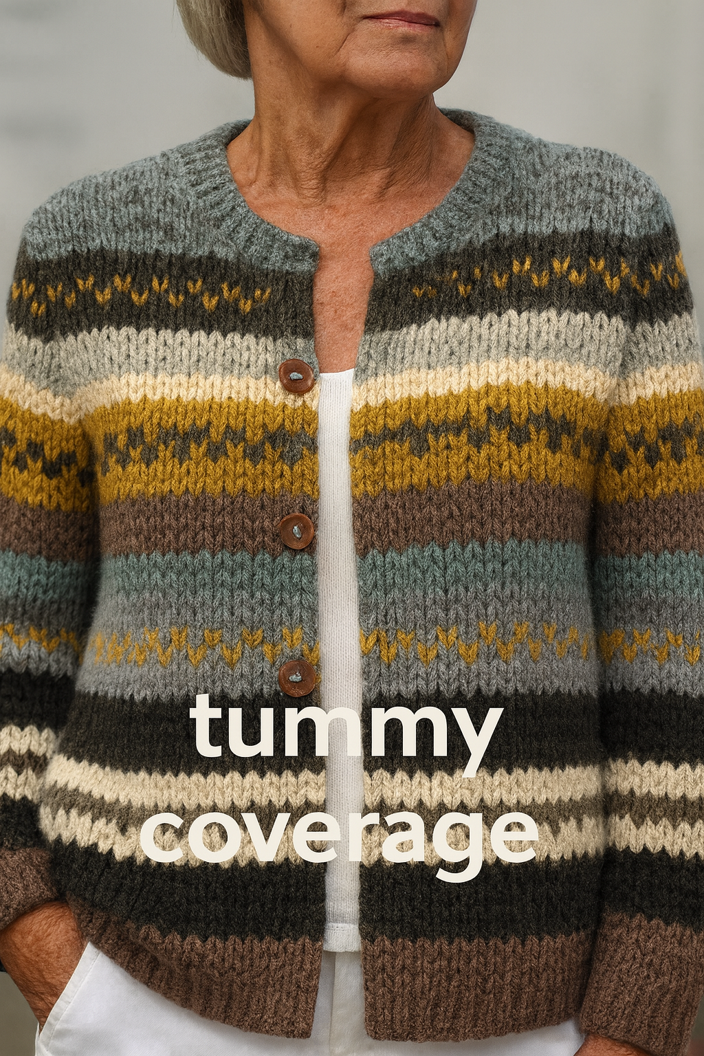 Nadine™ | Striped Knit Cardigan