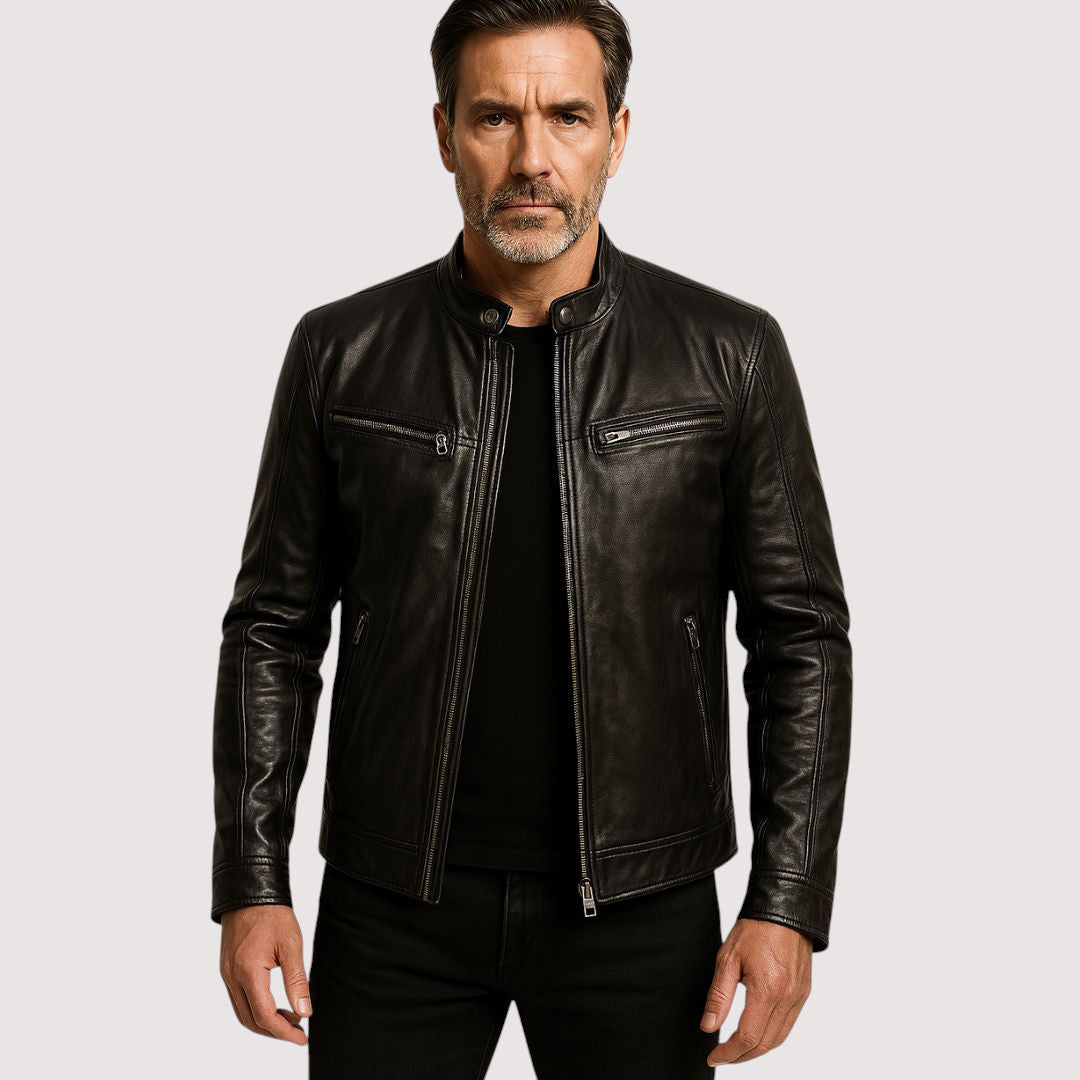 Gavin™ | Men's Leather Jacket